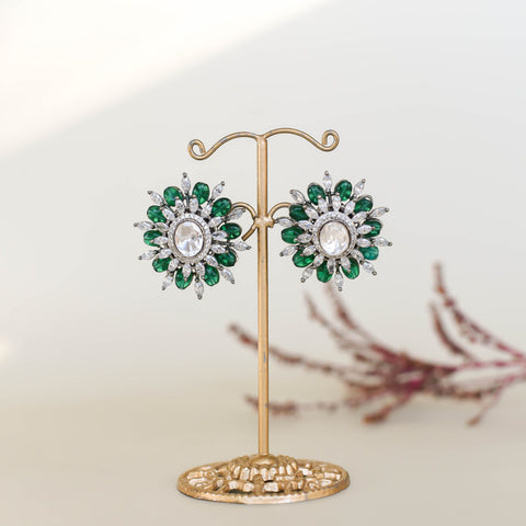 Tanaya Studs - Green